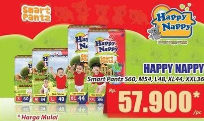 Promo Harga Happy Nappy Smart Pantz Diaper XXL36, L48, M54, S60, XL44 36 pcs - Hari Hari