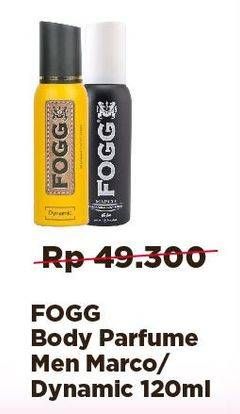 Promo Harga Fogg Body Spray Men Royal Marco, Dynamic 120 ml - Alfamidi