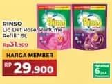 Promo Harga Rinso Liquid Detergent + Molto Pink Rose Fresh 1500 ml - Yogya