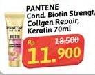 Promo Harga Pantene Conditioner Miracle Biotin Strength, Collagen Repair, Keratin Glow 70 ml - Alfamidi