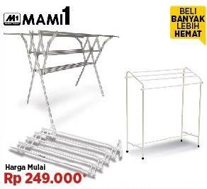 Promo Harga Mami1 M-7126 | Folded Wall Drying Rack  - COURTS