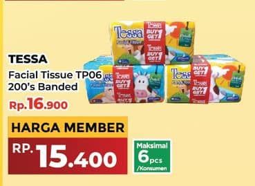 Promo Harga Tessa Facial Tissue 200 sheet - Yogya