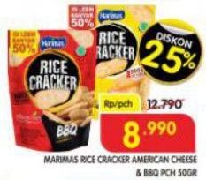 Promo Harga Marimas Rice Cracker Cheese, BBQ 50 gr - Superindo
