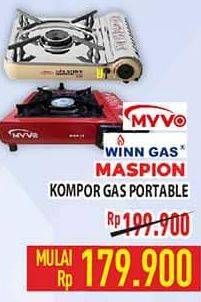 Promo Harga MYVO/ WINN GAS/ MASPION Kompor Gas Portable  - Hypermart