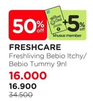 Promo Harga Fresh Living Bebio Essential Oil Itchy, Tummy 9 ml - Watsons
