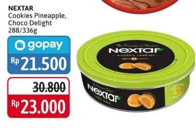 Promo Harga NABATI Nextar Cookies Nastar Pineapple Jam, Brownies Choco Delight 288 gr - Alfamidi