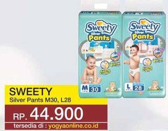 Promo Harga Sweety Silver Pants M30, L28 28 pcs - Yogya