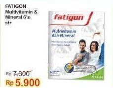 Promo Harga Fatigon Multivitamin dan Mineral 6 pcs - Indomaret