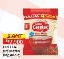 Promo Harga Nestle Cerelac Bubur Bayi Beras Merah per 4 sachet 20 gr - Alfamart