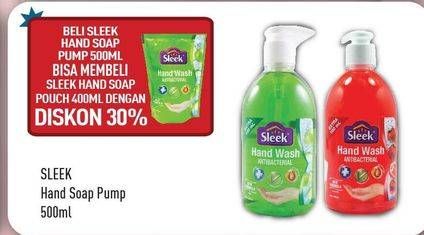 Promo Harga SLEEK Hand Wash Antibacterial 500 ml - Hypermart