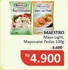 Promo Harga Maestro Mayonnaise Light, Pedas 100 gr - Alfamidi