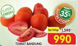 Promo Harga Tomat Bandung per 100 gr - Superindo