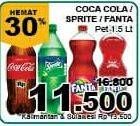 Promo Harga COCA COLA Minuman Soda 1500 ml - Giant