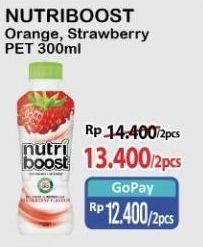 Promo Harga Minute Maid Nutriboost Orange, Strawberry 300 ml - Alfamart