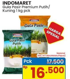 Promo Harga Indomaret Gula Pasir Kuning, Putih 1000 gr - Indomaret