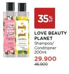 Promo Harga Love Beauty And Planet Shampoo/Conditioner 200ml  - Watsons