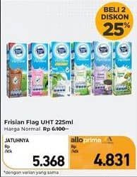 Promo Harga Frisian Flag Susu UHT Purefarm 225 ml - Carrefour