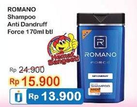 Promo Harga ROMANO Men Shampoo Force Anti Dandruff 170 ml - Indomaret
