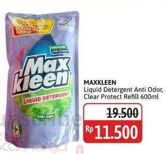 Promo Harga Max Kleen Liquid Detergent Anti Odor, Color Protector 600 ml - Alfamidi