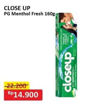 Promo Harga Close Up Pasta Gigi Everfresh Menthol Fresh 160 gr - Alfamart