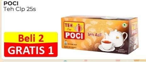 Promo Harga Cap Poci Teh Celup per 25 pcs 2 gr - Alfamart