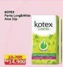 Promo Harga Kotex Fresh Liners Longer & Wider Scented Aloevera 32 pcs - Alfamidi