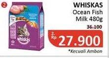 Promo Harga WHISKAS Cat Food Ocean Fish Milk 450 gr - Alfamidi