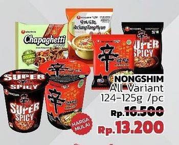 Promo Harga NONGSHIM Noodle All Variants 125 gr - LotteMart