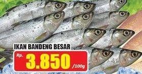 Promo Harga Ikan Bandeng Besar per 100 gr - Hari Hari