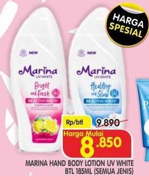 Promo Harga MARINA Hand Body Lotion All Variants 185 ml - Superindo