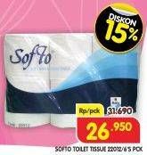 Promo Harga Softo Toilet Tissue 6 roll - Superindo