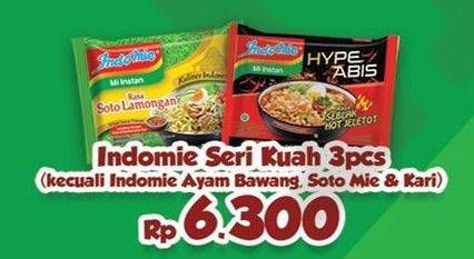 Promo Harga INDOMIE Mi Kuah per 3 pcs - Hypermart