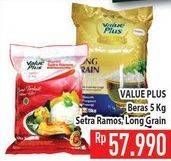 Promo Harga Value Plus Beras Sentra Ramos, Long Grain 5 kg - Hypermart