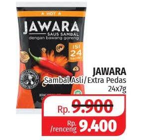 Promo Harga JAWARA Sambal Extra Hot per 24 sachet 7 gr - Lotte Grosir