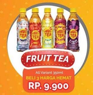 Promo Harga SOSRO Fruit Tea Apple, Freeze, Lemon 350 ml - Yogya
