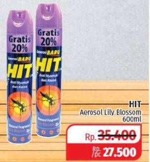 Promo Harga HIT Aerosol Lily Blossom 600 ml - Lotte Grosir