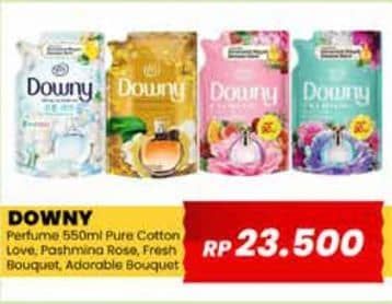 Promo Harga Downy Premium Parfum Pure Cotton Love, Pashmina Rose, Fresh Bouquet, Adorable Bouquet 550 ml - Yogya