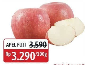 Promo Harga Apel Fuji per 100 gr - Alfamidi