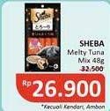 Promo Harga SHEBA Cat Food Melty Tuna Mix 48 gr - Alfamidi
