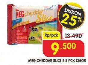 Promo Harga MEG Cheddar Slice 136 gr - Superindo