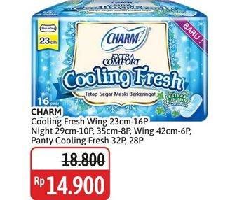 Charm Extra Comfort Cooling Fresh/Charm Pantyliner Cooling Fresh