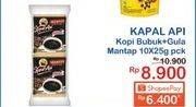 Promo Harga KAPAL API Kopi Mantap + Gula per 10 sachet 25 gr - Indomaret