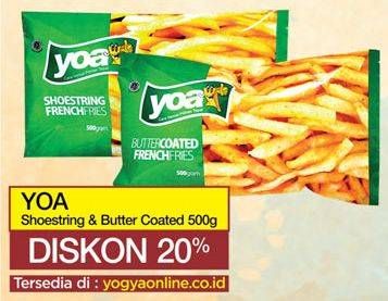 Promo Harga YOA Shoestring / Butter Coated 500 gr - Yogya