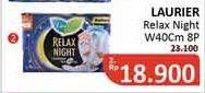 Promo Harga Laurier Relax Night Gathers 40cm 8 pcs - Alfamidi