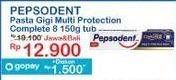 Promo Harga Pepsodent Pasta Gigi Complete 8 Actions Multi Protection 150 gr - Indomaret