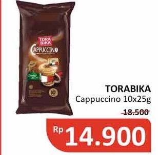 Promo Harga Torabika Cappuccino per 10 sachet 25 gr - Alfamidi