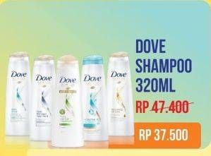 Promo Harga DOVE Shampoo 320 ml - Giant