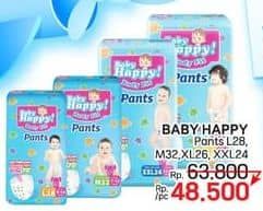 Promo Harga Baby Happy Body Fit Pants L28, M32, XL26, XXL24 24 pcs - LotteMart