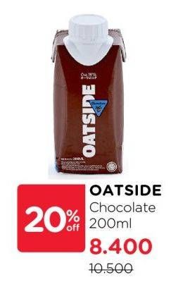 Promo Harga Oatside UHT Milk Chocolate 200 ml - Watsons