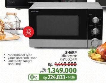Promo Harga SHARP R-21DO | Microwave 23000 ml - LotteMart
